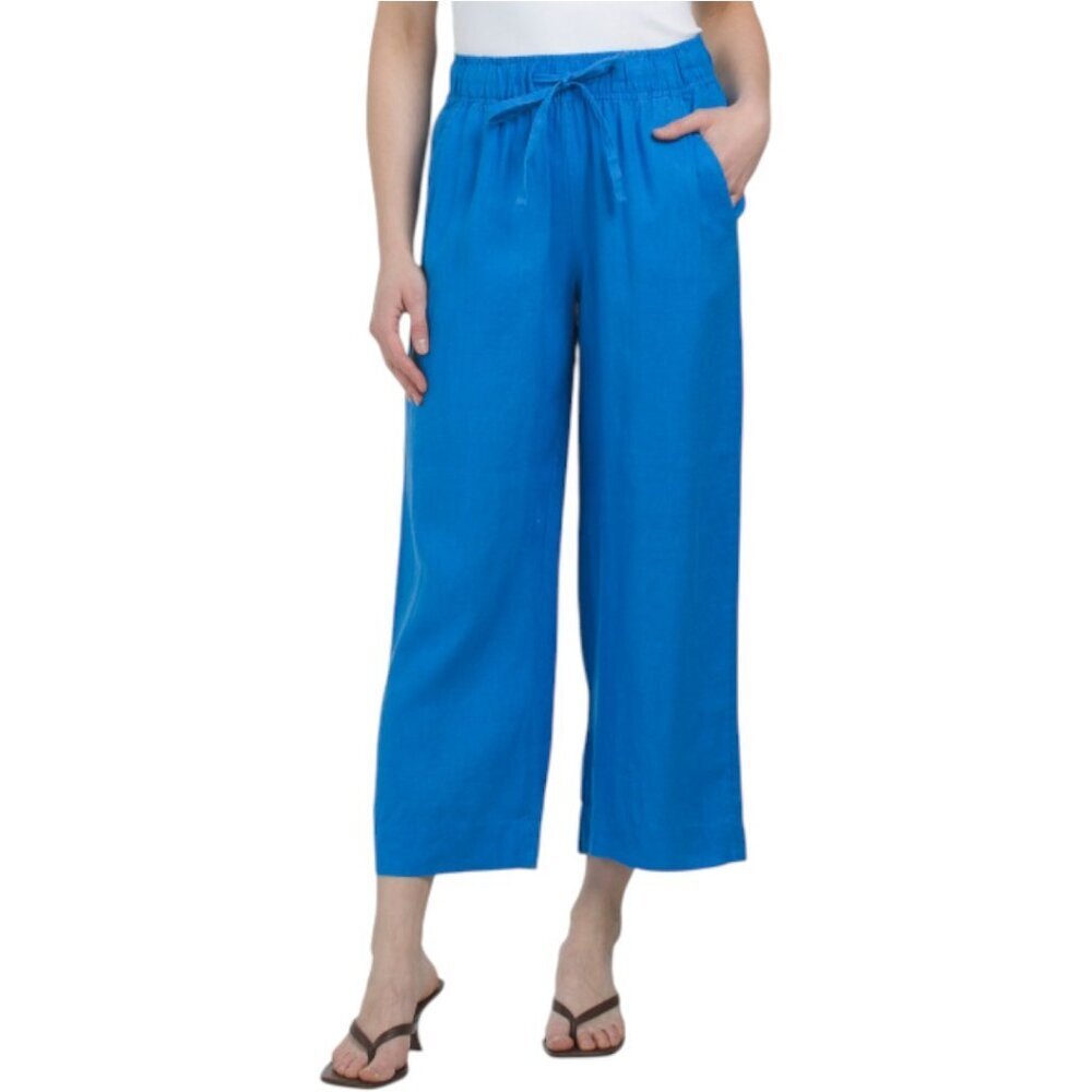 CHRISTIAN SIRIANO NEW YORK Linen Wide Leg Pants